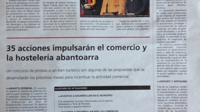 NOTICIAS PUBLICADAS SOBRE ABANTO