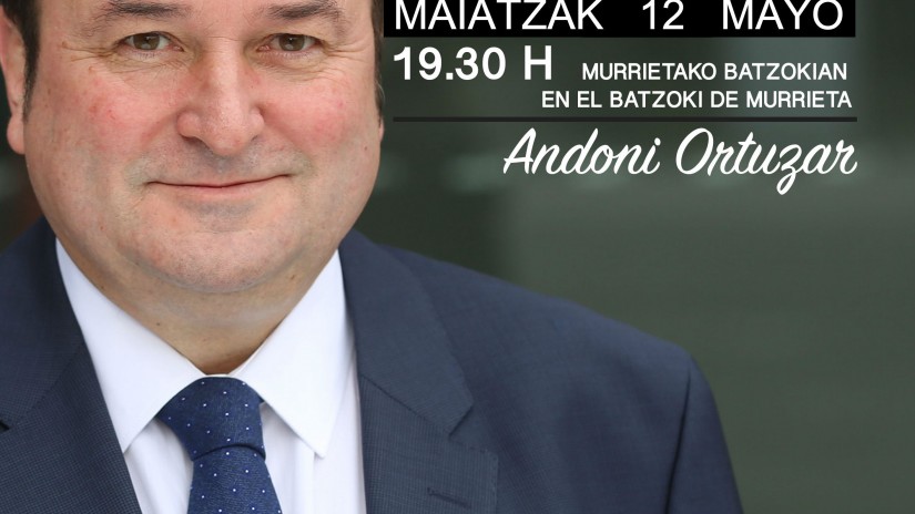 Charla de Andoni Ortuzar en el Batzoki de Murrieta