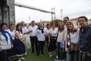 Representantes de Ezkerralde Meatzalde en la Fiesta de la virgen de La Guia 2014