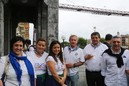 Representantes de Ezkerralde Meatzalde en la Fiesta de la virgen de La Guia 2014