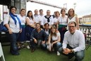 Representantes de Ezkerralde Meatzalde en la Fiesta de la virgen de La Guia 2014