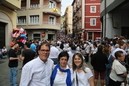 Representantes de Ezkerralde Meatzalde en la Fiesta de la virgen de La Guia 2014