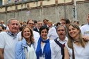 Representantes de Ezkerralde Meatzalde en la Fiesta de la virgen de La Guia 2014