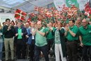 Bilbao. Mitin Plaza Arriaga. Andoni Ortuzar, Iñigo Urkullu,   Aitor Esteban, Joseba Agirretxea, Mikel Legarda